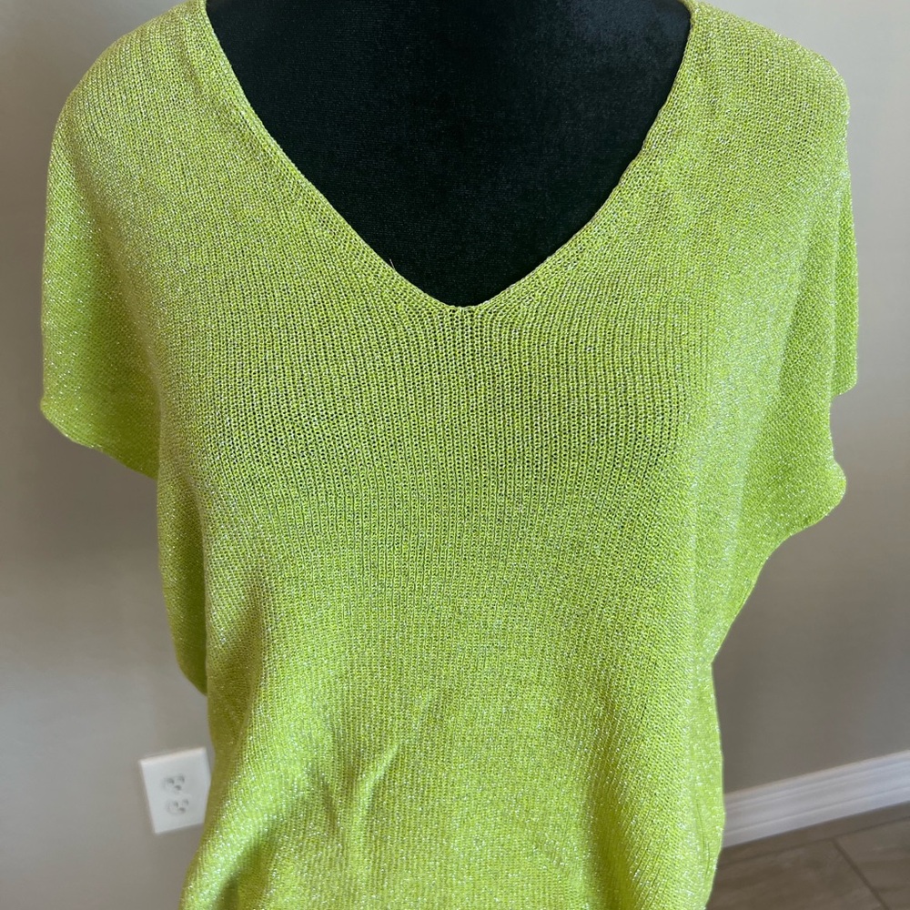 Vince Camuto Lime Knit Top
